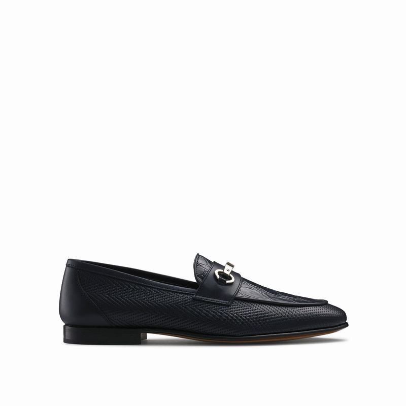 Russell & Bromley Cachet Mens Slip-On Loafers Blue |YGQ4891PM|